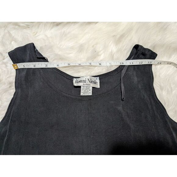 Classic Vintage sz 12 Black Sleeveless Maxi Dress Dress Casual Evening Wear - Picture 6 of 8